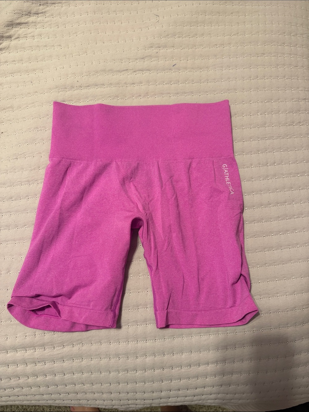 G Athletica Bright Pink High-Rise Bike Shorts